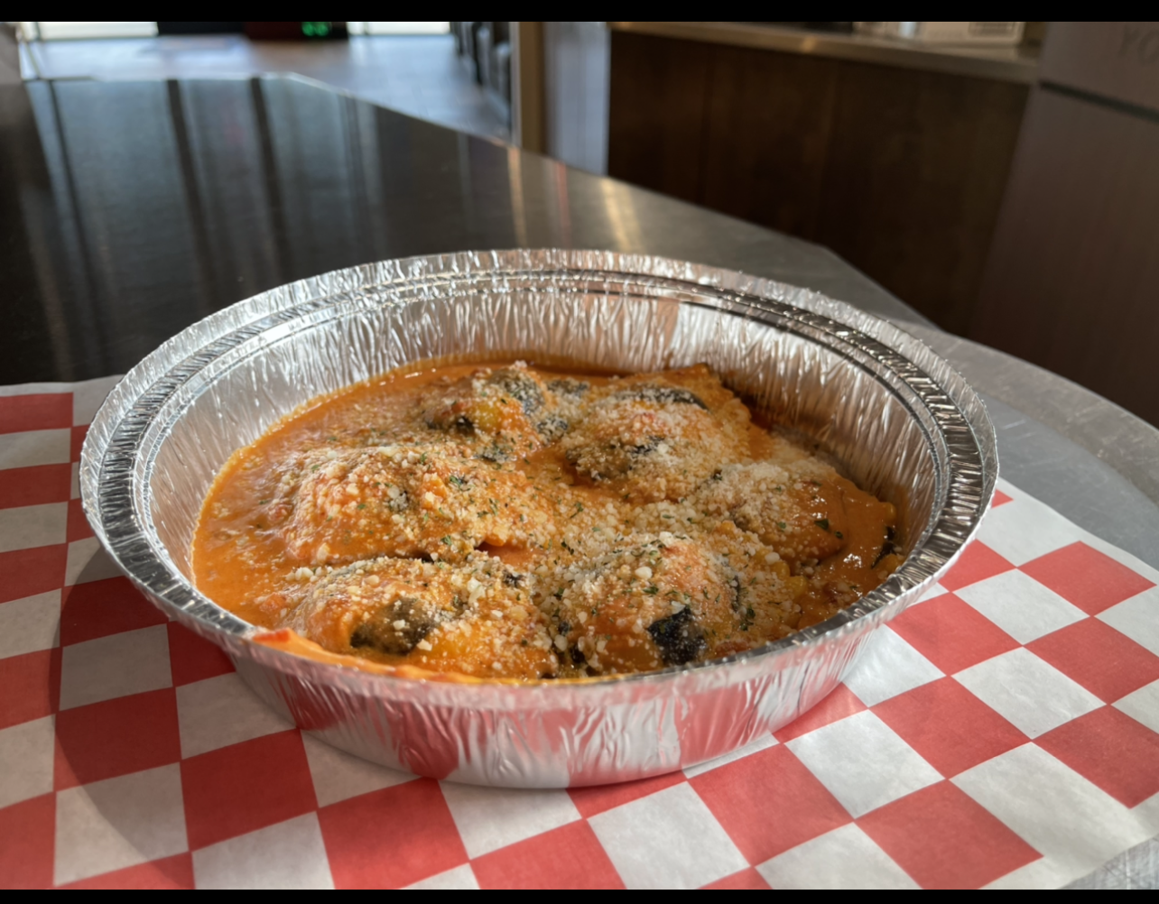 Order Lobster Ravioli W/ Vodka Sauce food online from Johnny's Pizza store, Cary on bringmethat.com