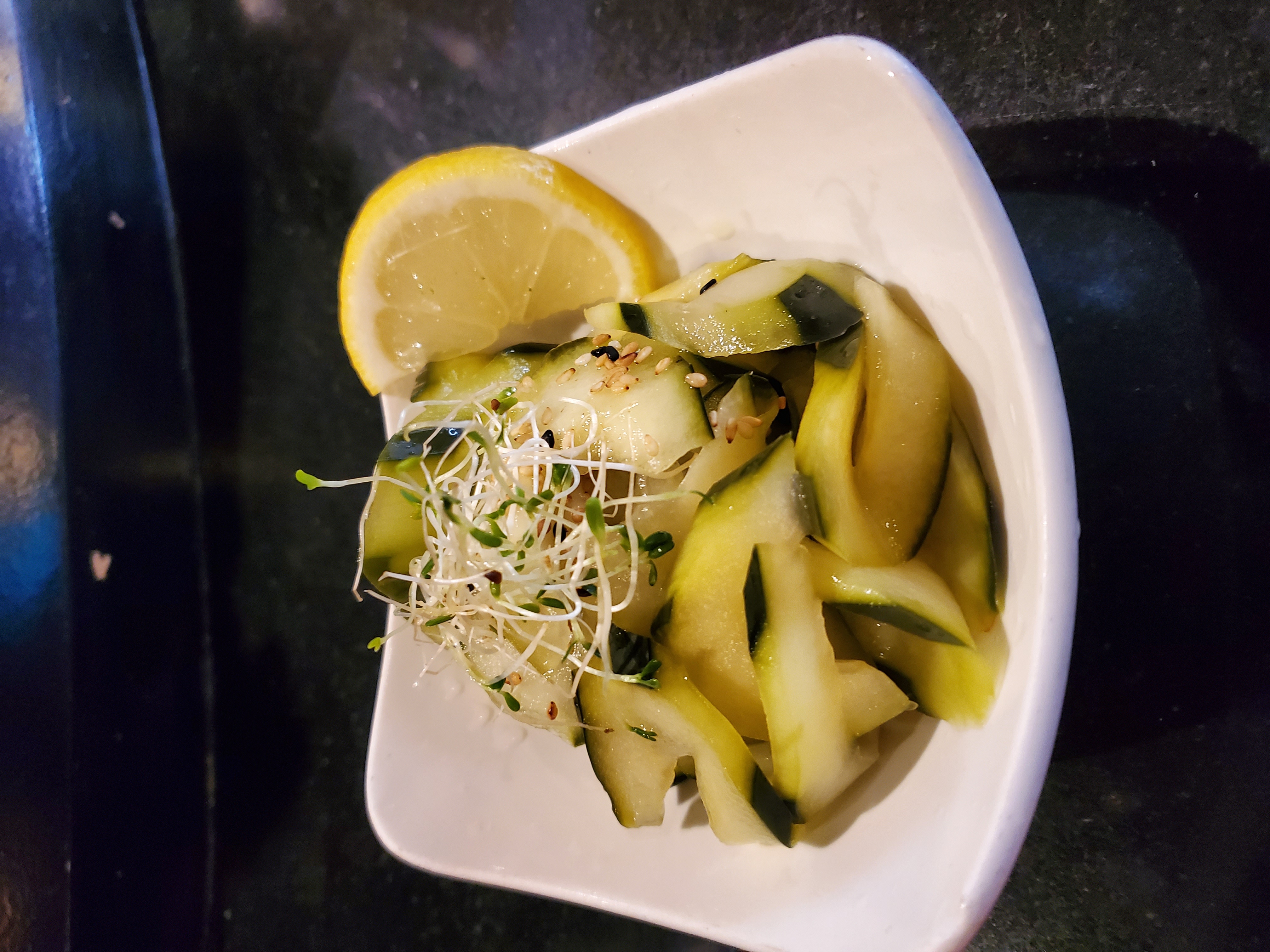 Order Cucumber salad food online from Kiku Sushi store, Los Angeles on bringmethat.com
