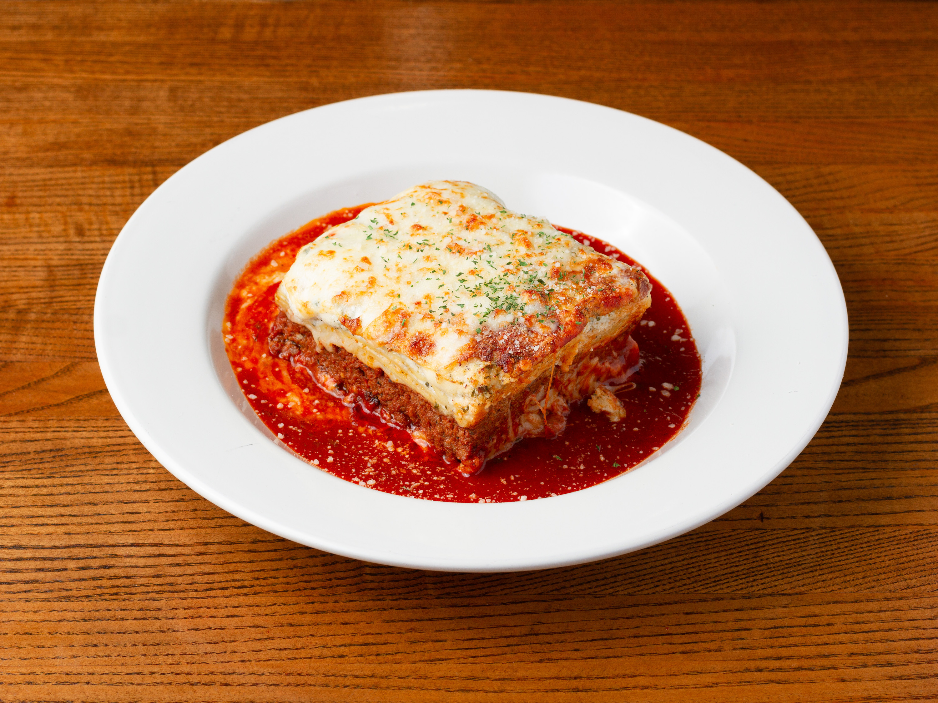 Order Baked Meat Lasagna food online from Pizza Sauce store, Rosedale on bringmethat.com
