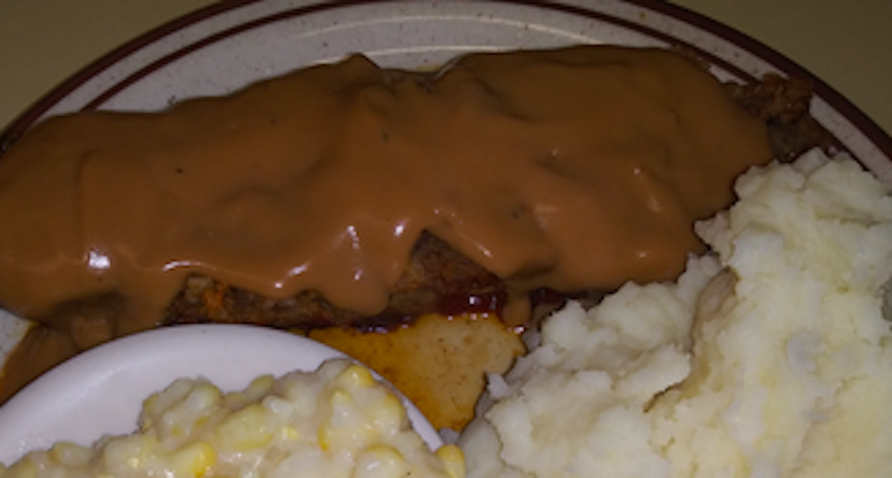 Order Meatloaf with Gravy food online from Amber Restaurant store, Knoxville on bringmethat.com
