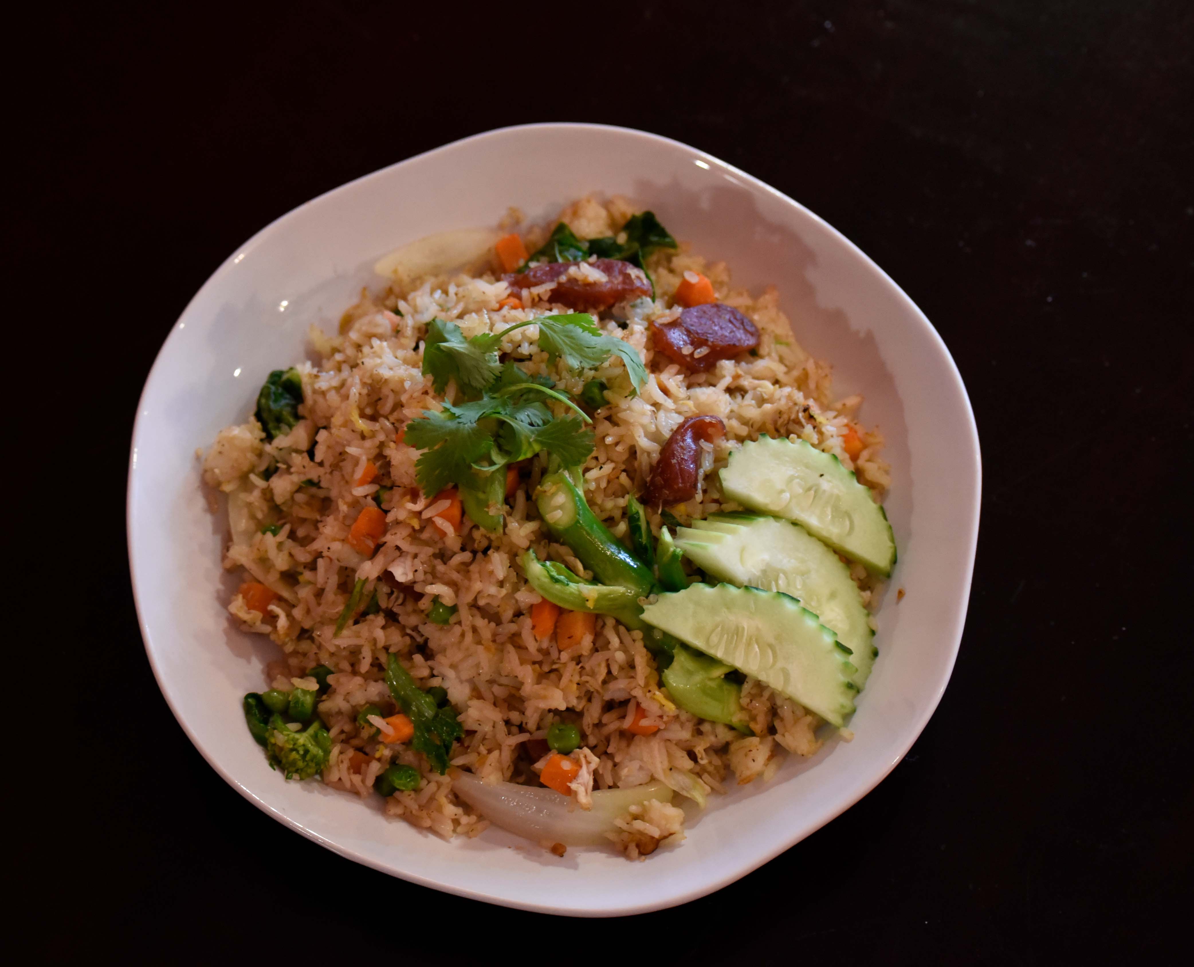 Order F3 Sausage Fried Rice food online from Flavor Lao Bowl store, Seattle on bringmethat.com