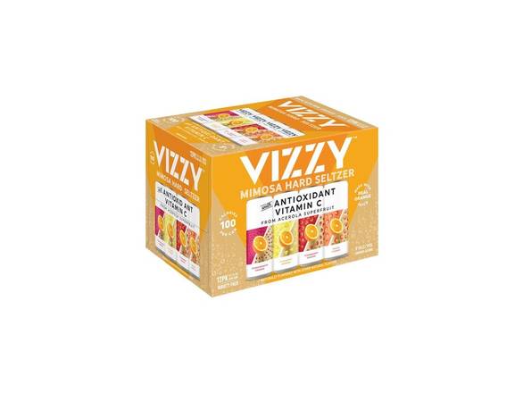 Order Vizzy Mimosa Hard Seltzer Variety Pack - 12x 12oz Cans food online from Goody Goody Liquor Parent store, Dallas on bringmethat.com