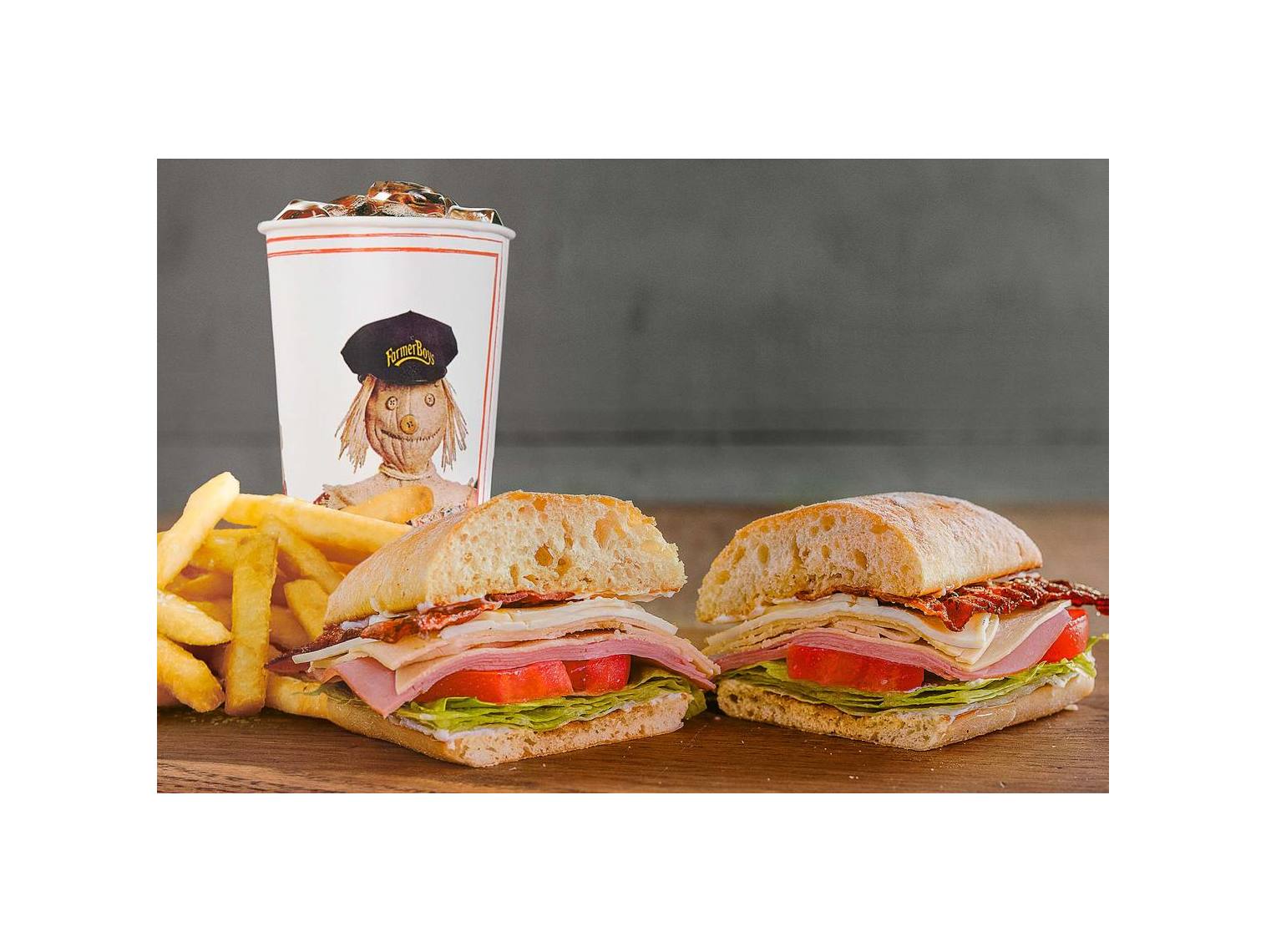 Order Farmer's Club Sandwich ™ Combo food online from Farmer Boys store, Las Vegas on bringmethat.com