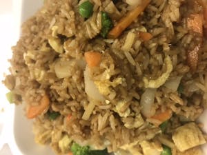 Order 24. Vegetable Fried Rice 菜炒饭 food online from Moon Wok store, Lenexa on bringmethat.com