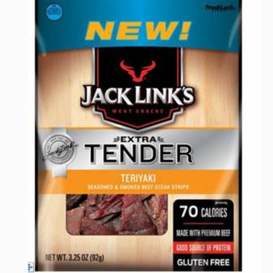 Order Jack Link'S Extra Tender Teriyaki Meat Snacks food online from Exxon Food Mart store, Port Huron on bringmethat.com