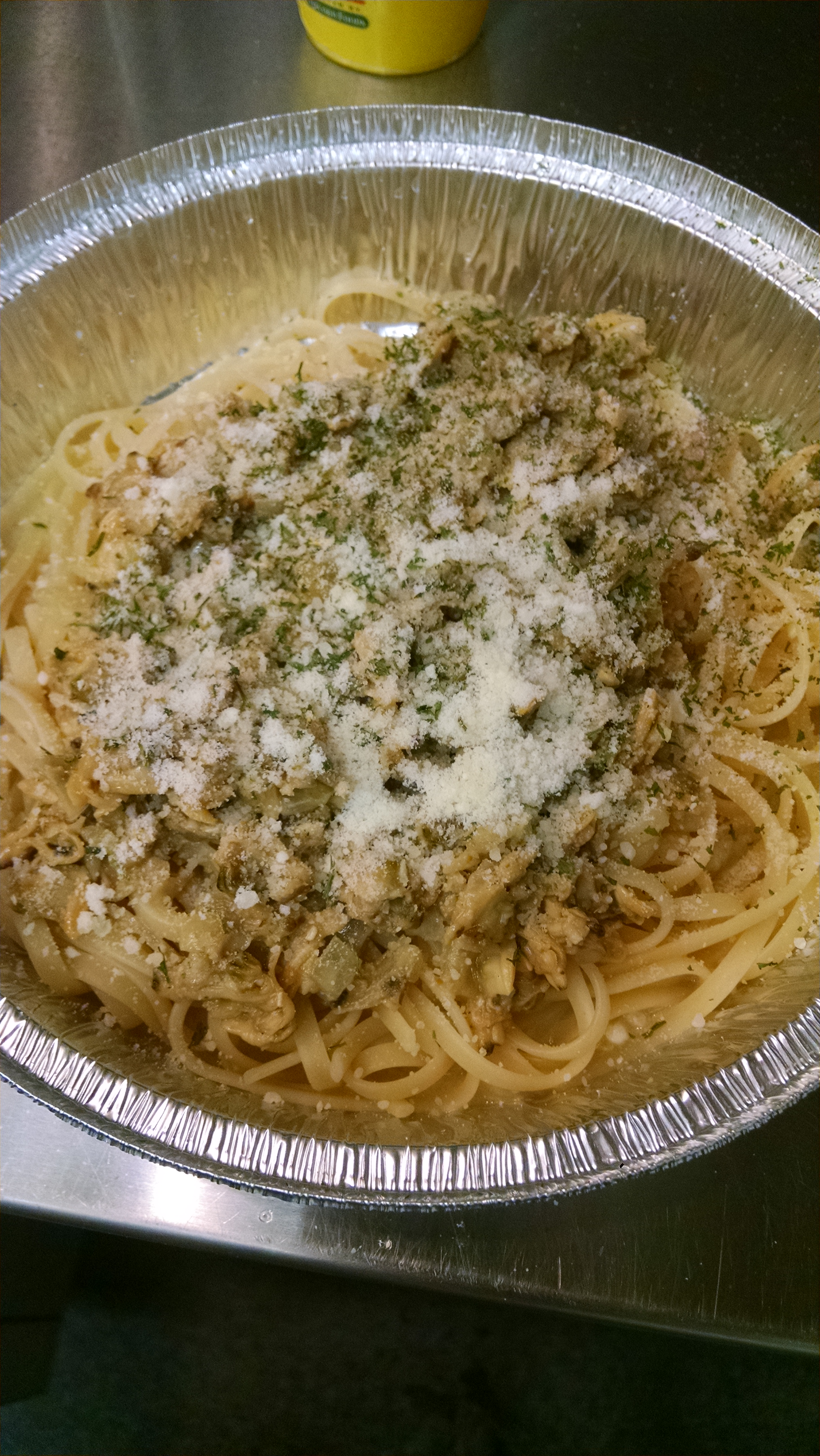 Order Linguine and Clams food online from Rocky's Pizza store, Huntersville on bringmethat.com