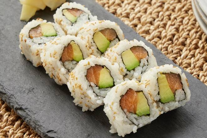 Order SALMON AVOCADO ROLL food online from Hibachi KO Cleveland store, Cleveland on bringmethat.com