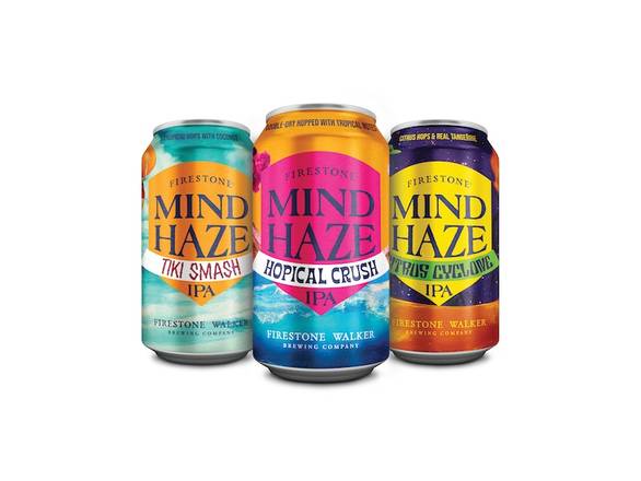 Order Firestone Walker Mind Haze Tropical Hazy Mixed Pack - 12x 12oz Cans food online from Liquor Cabinet store, Houston on bringmethat.com