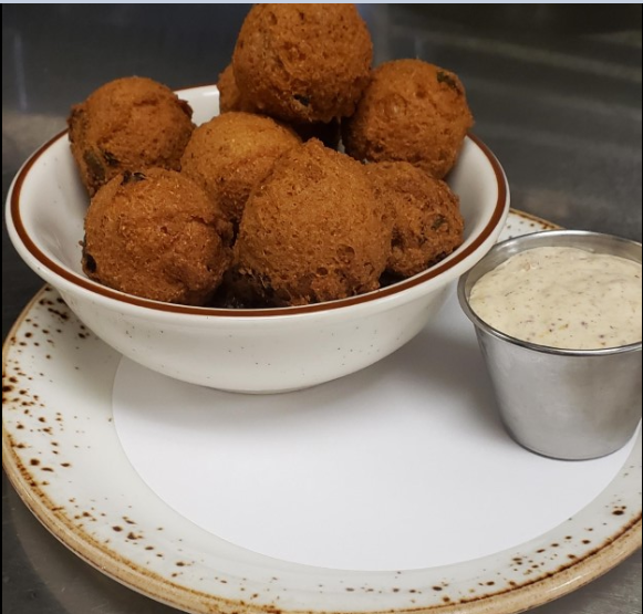 Order Jalapeno Hushpuppies Dinner food online from State Fare Houston store, Sugar Land on bringmethat.com