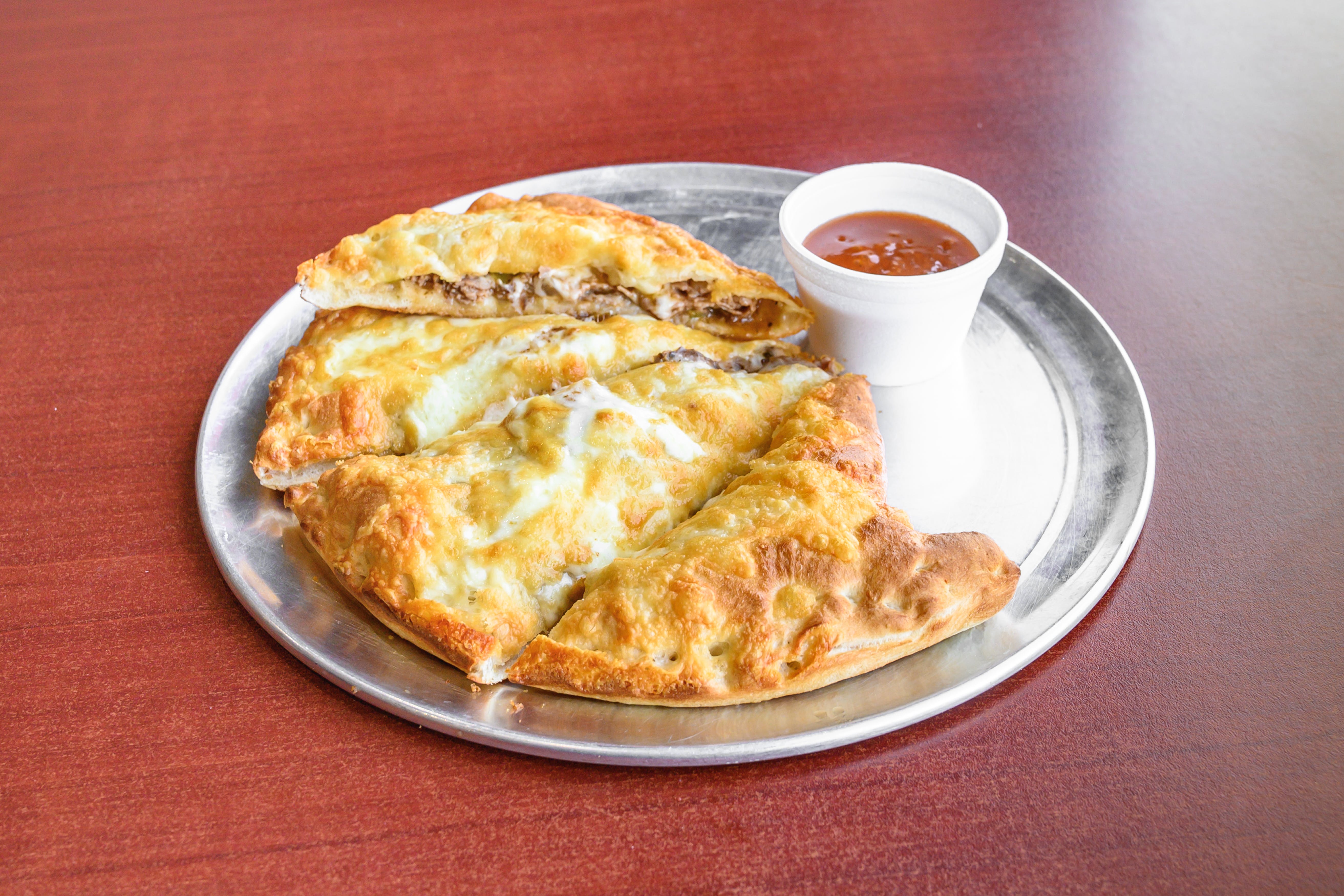 Order Roast Beef Calzone - Small food online from Methuen House of Pizza store, Methuen on bringmethat.com