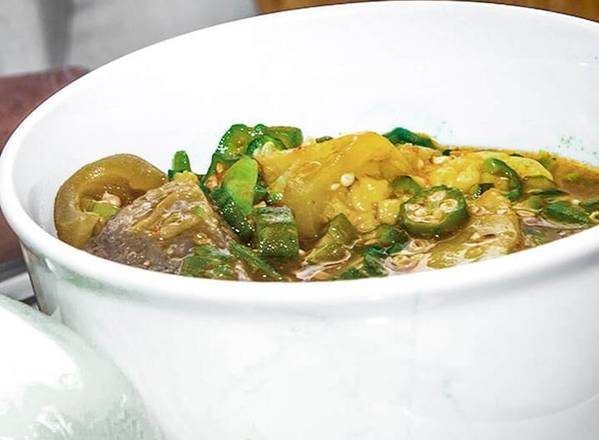 Order Okra soup food online from Lagos Buka store, San Antonio on bringmethat.com