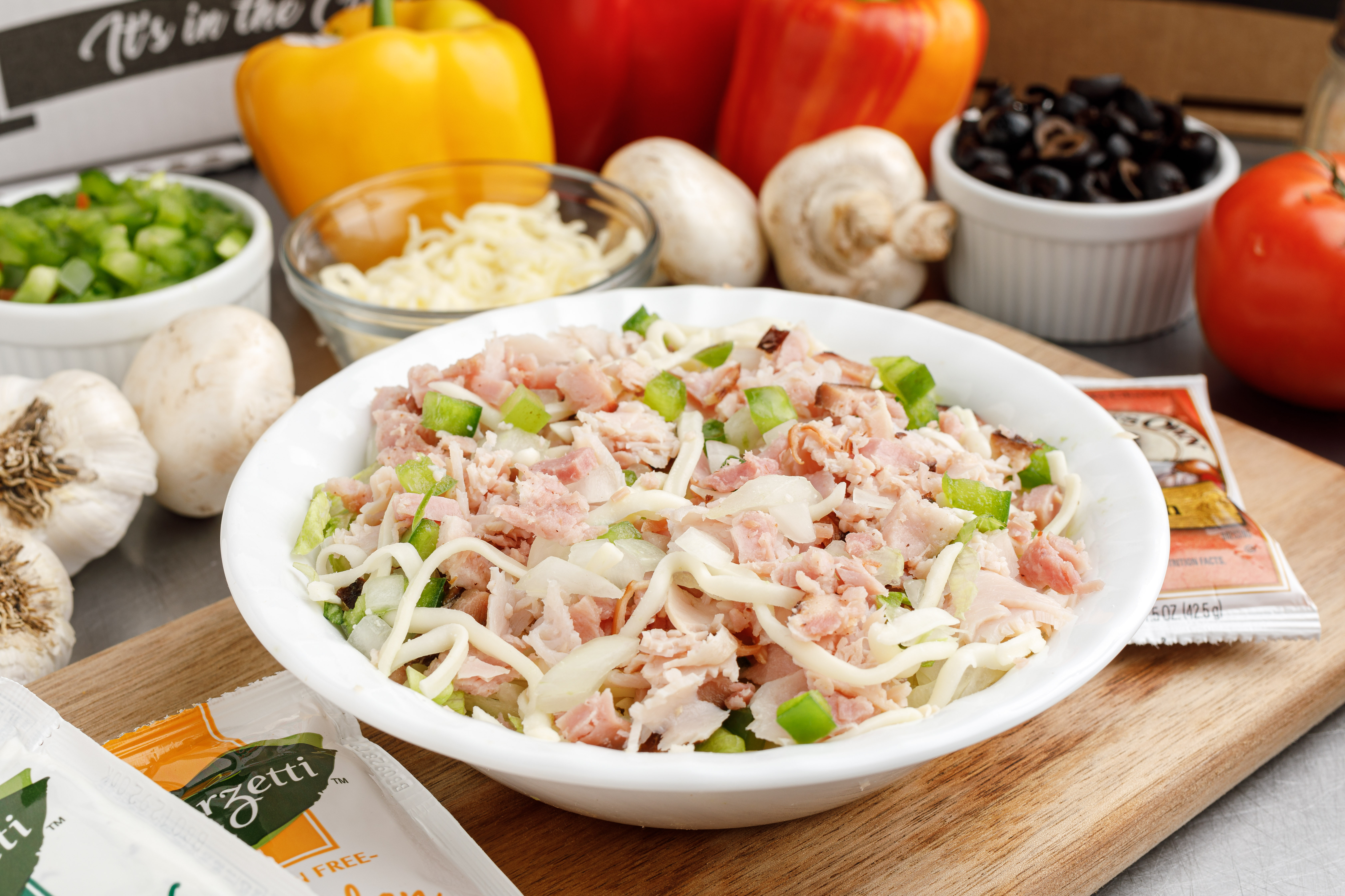 Order Chef Salad food online from Pizza by the Guy store, Owensboro on bringmethat.com