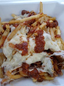 Order Victoria Island Fries food online from Loves Kitchen store, Roswell on bringmethat.com
