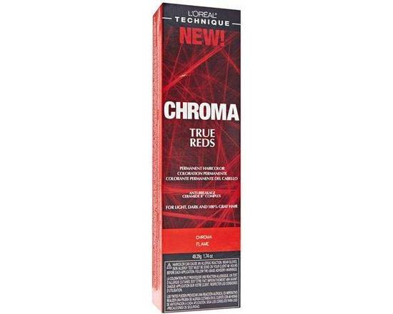 Order L'Oreal Chroma Permanent HairColor TrueReds: CHROMA FLAME food online from iDa Beauty Supply Store store, Middletown on bringmethat.com