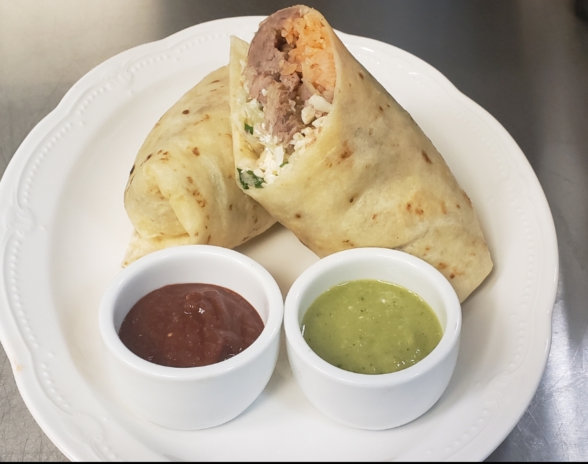 Order chicken All In Burrito food online from Bugambilias store, Indianapolis on bringmethat.com