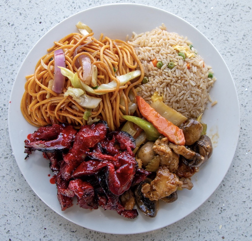 Order 2 Items Combo Plate food online from Chinatown Express store, Venice on bringmethat.com