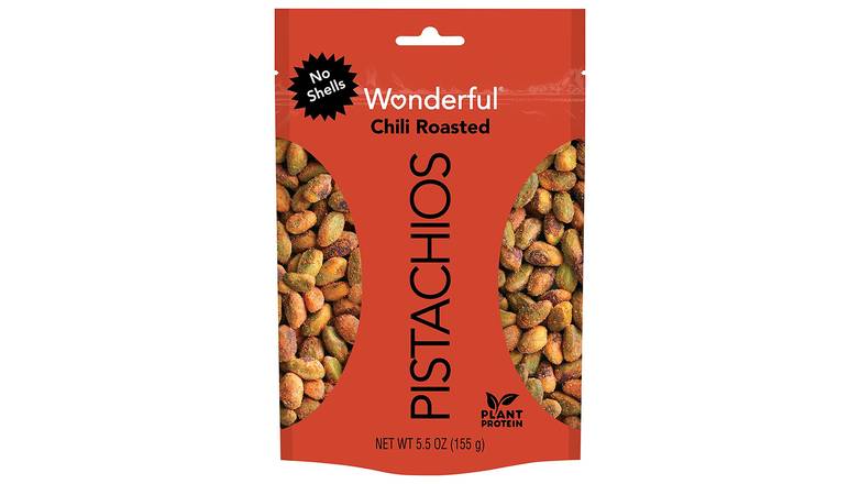 Order Wonderful Pistachios No Shells Chili Roasted food online from Trumbull Mobil store, Trumbull on bringmethat.com