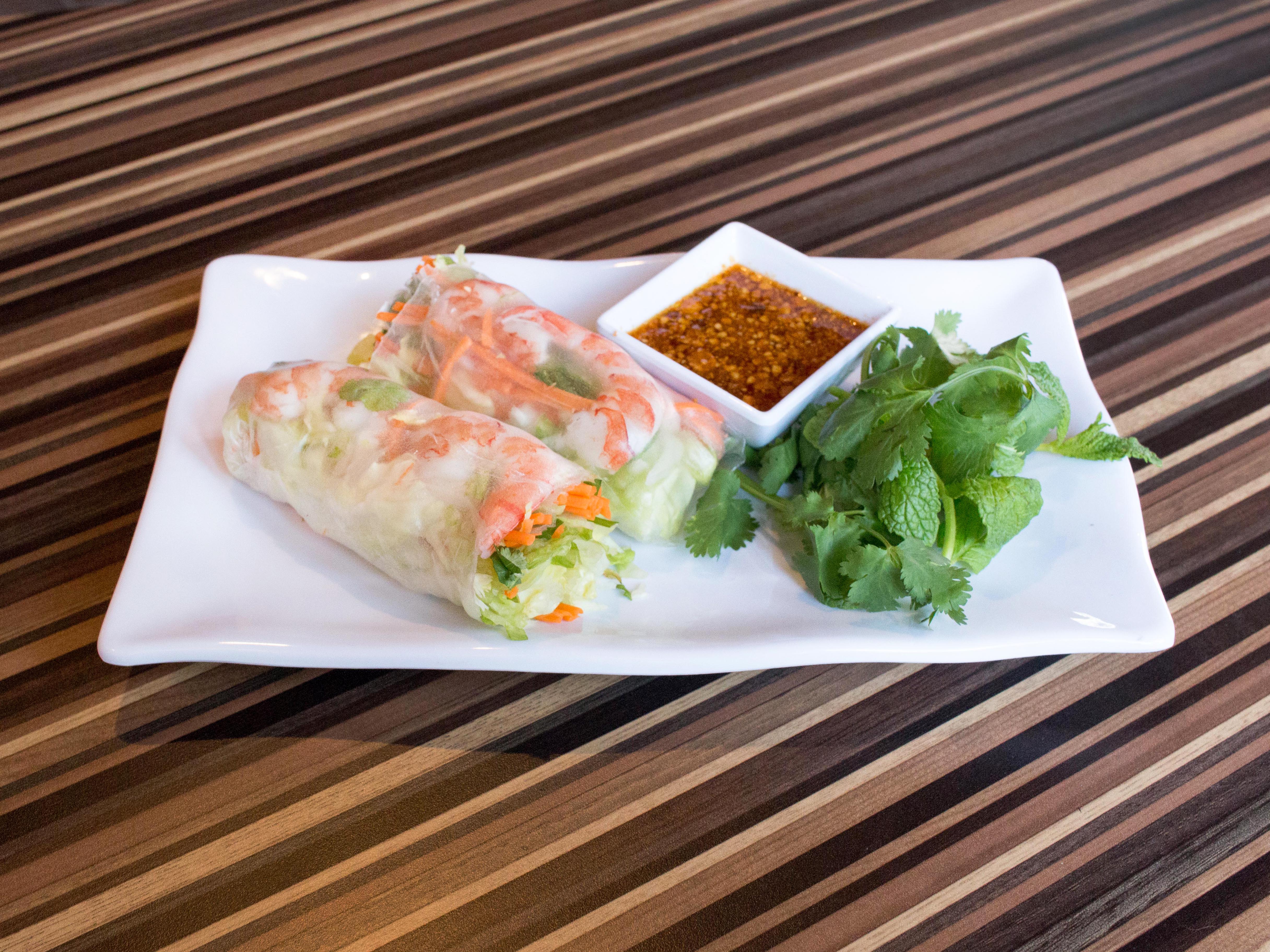 Order A5. Two Fresh Rolls food online from Ahan Thai Restaurant store, Royal Oak on bringmethat.com