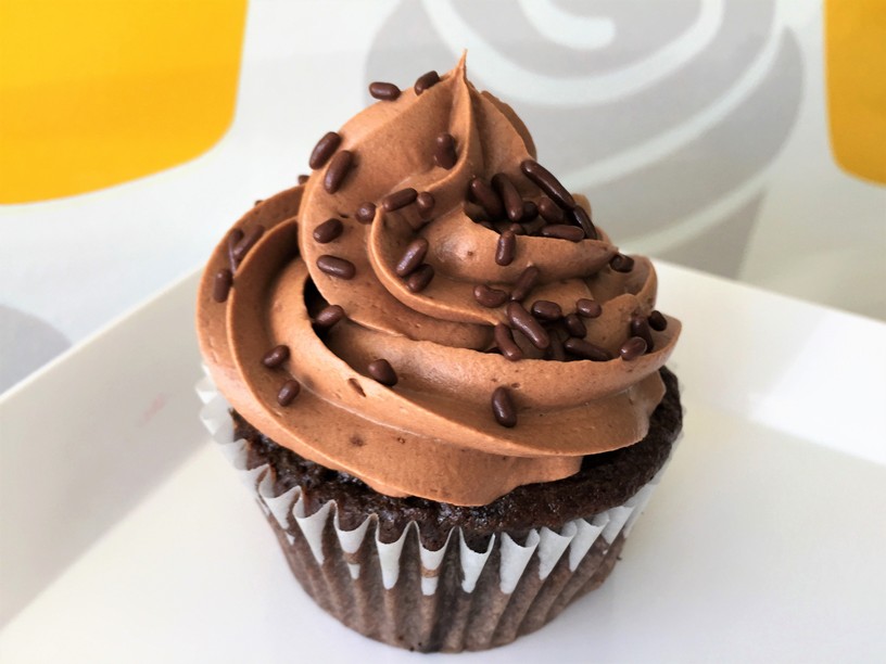 Order Chocolate Pudding Cupcake food online from Cupcakes A La Yola store, Poway on bringmethat.com