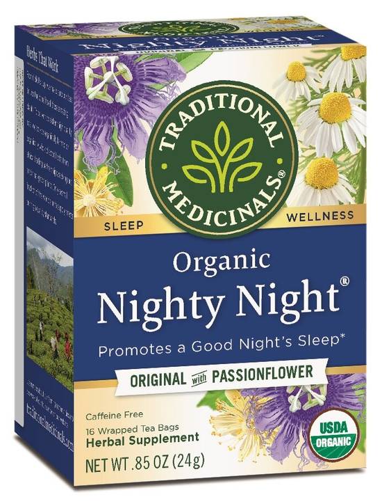 Order Traditional Medicinals Organic Nighty Night Caffeine Free Herbal Tea food online from Cvs store, WEST COVINA on bringmethat.com