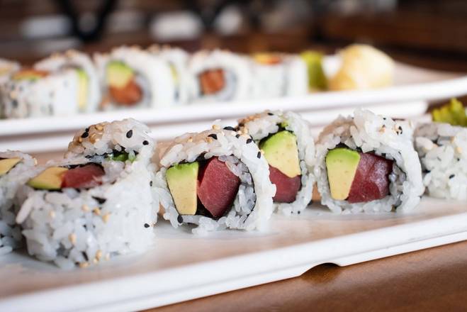 Order Tuna Avocado Roll (8 pc)  food online from Pike Kitchen store, Rockville on bringmethat.com