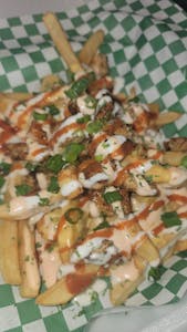 Order Mamie G's Loaded Fries with Chicken food online from Mamie G store, Rosenberg on bringmethat.com