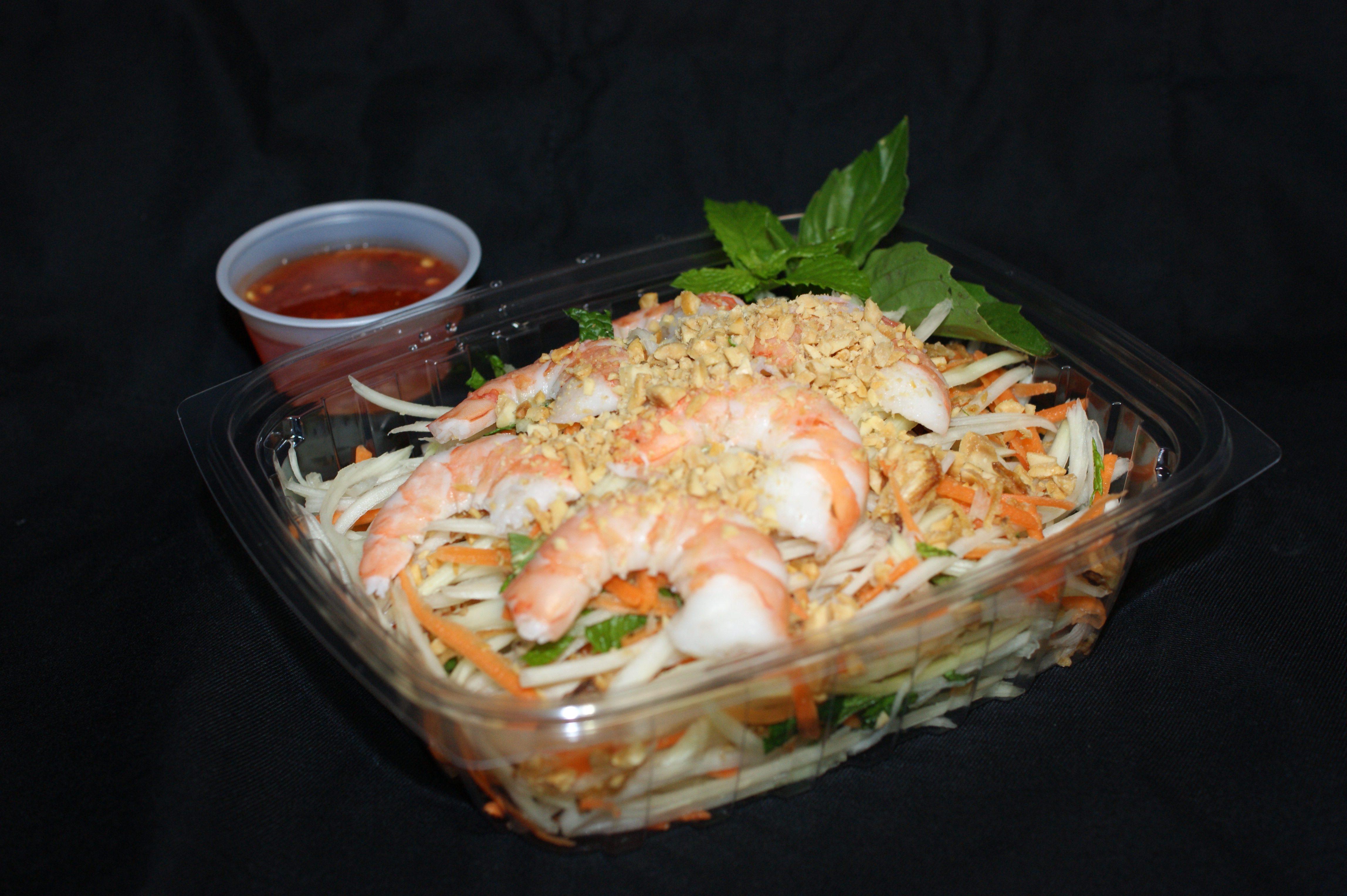 Order SD5. Green Papaya Salad  food online from Saigon Subs & Cafe store, Morristown on bringmethat.com