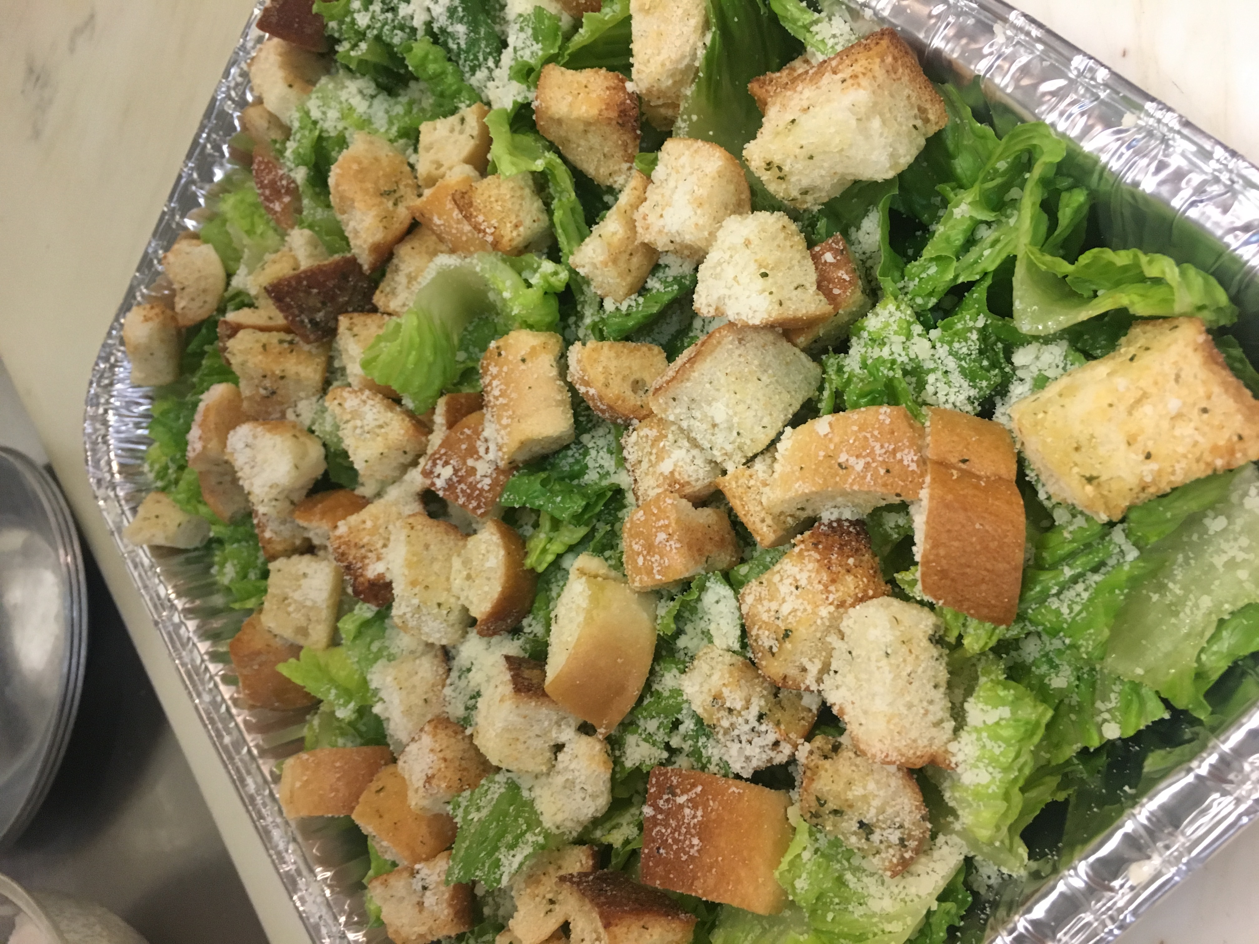 Order Caesar Salad - large food online from Lil Dom Pizzeria store, Doylestown on bringmethat.com