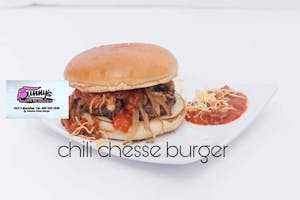 Order The Chili Cheese Burger food online from Bunny Onion Burgers store, Oklahoma City on bringmethat.com
