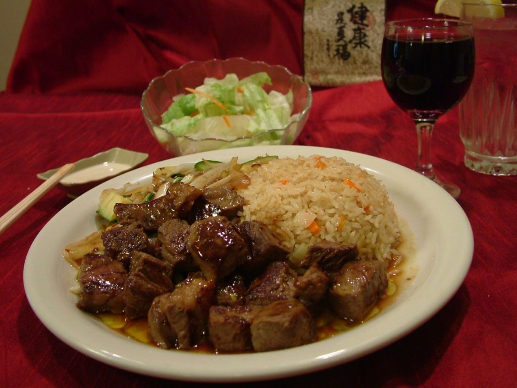 Order Rib Eye Steak (Cut up) food online from Shonos Japanese Grill store, Hoover on bringmethat.com