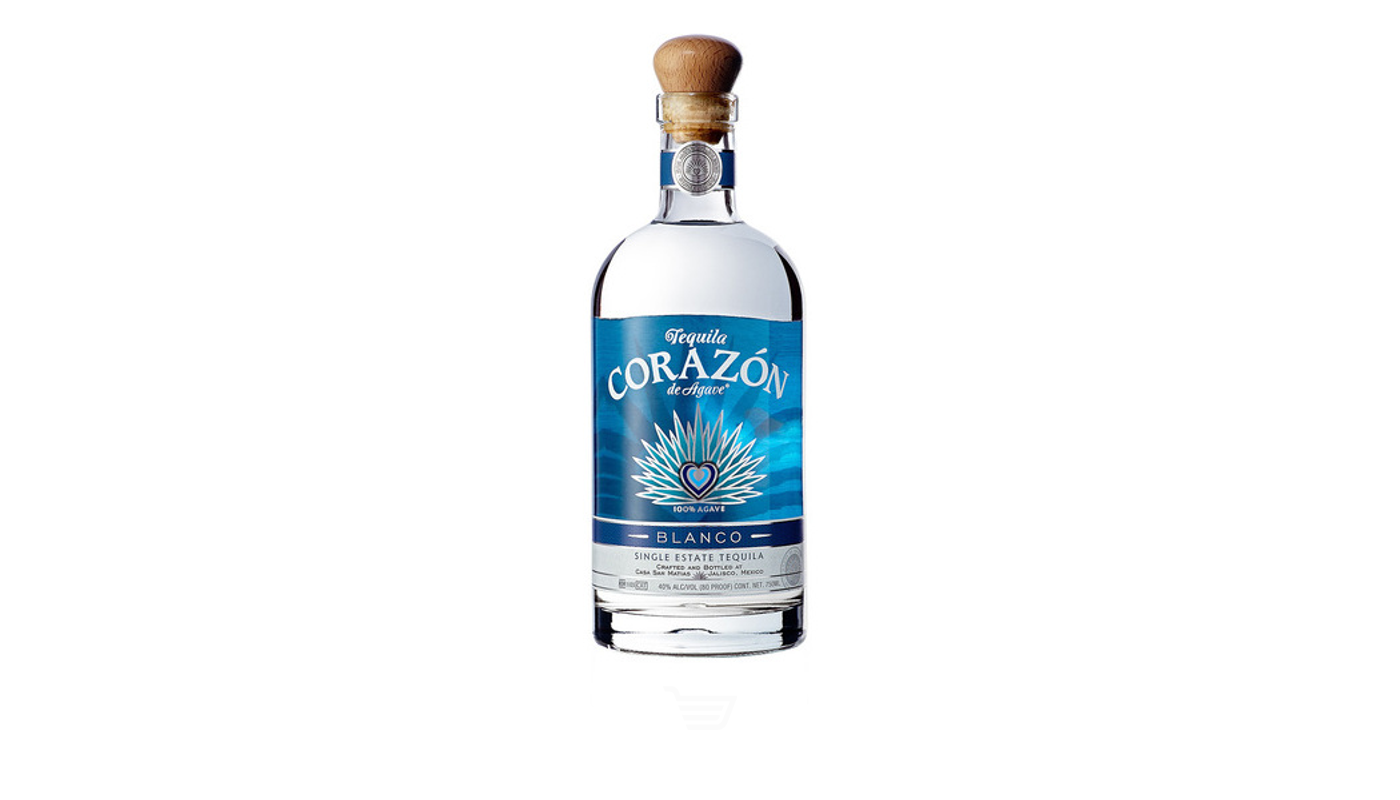 Order Corazon de Agave Blanco Tequila 750mL food online from Liquor Palace store, Burbank on bringmethat.com