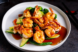 Order Jumbo Shrimp Teriyaki food online from Kinha Sushi store, Garden City on bringmethat.com