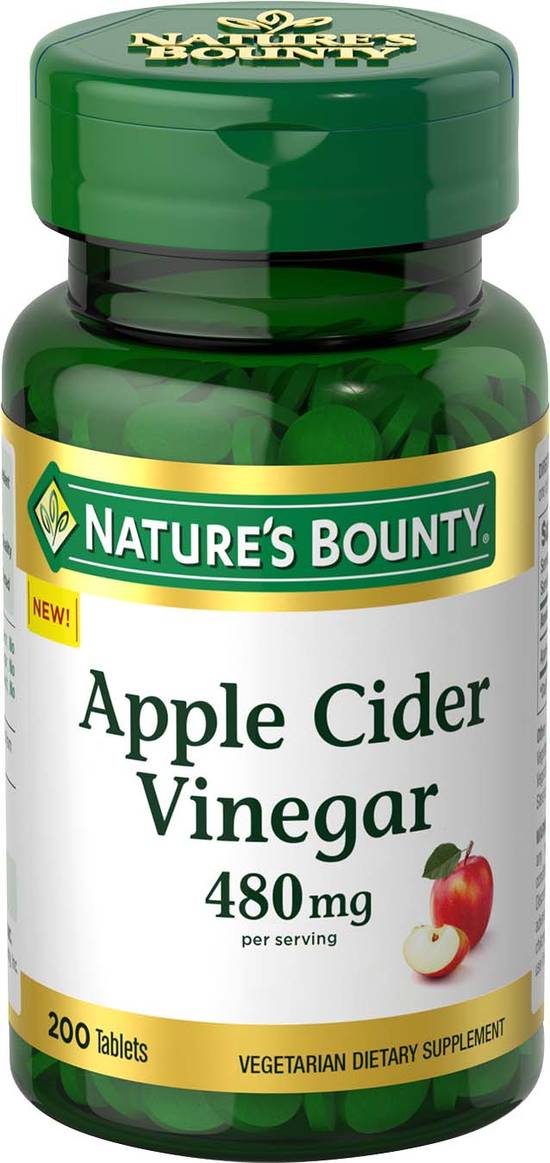 Order Nature's Bounty Apple Cider Vinegar 480mg (90 ct) food online from Rite Aid store, Palm Desert on bringmethat.com