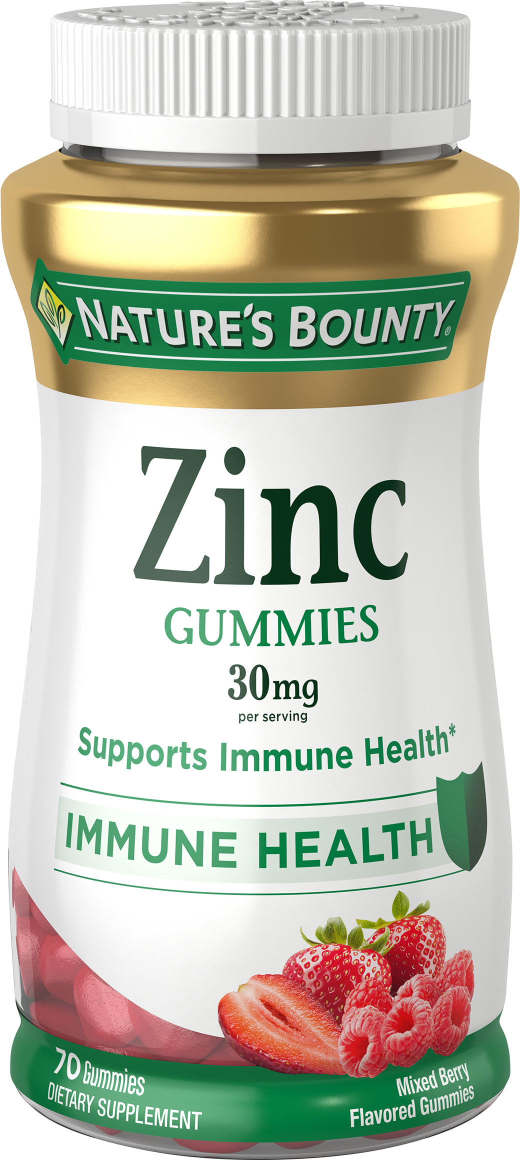 Order Nature’s Bounty Zinc Gummies - 30mg, 70 ct food online from Bartell store, Edmonds on bringmethat.com