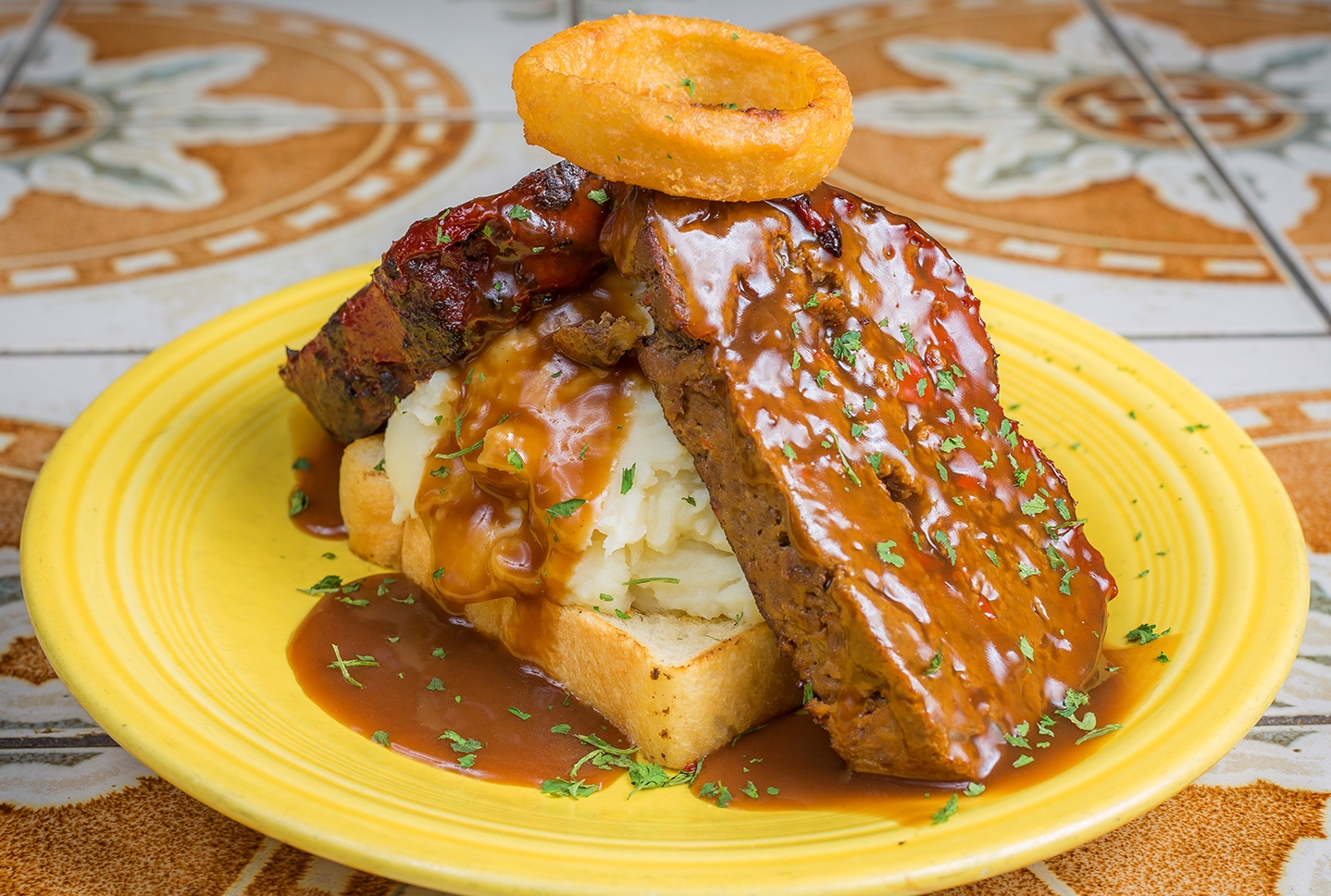 Order Meat Loaf Stack food online from Sierra Madre Saloon store, Camp Hill on bringmethat.com