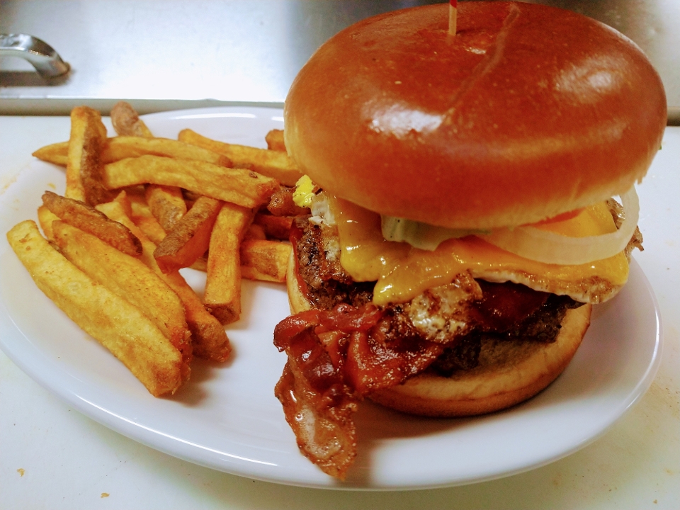 Order Bacon Cheeseburger food online from Granby Grill store, Columbia on bringmethat.com