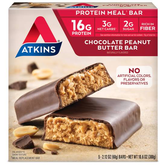 Order Atkins Meal Bar Chocolate Peanut Butter (5 ct) food online from Rite Aid store, Louisville on bringmethat.com