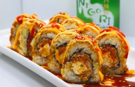 Order Crazy Spicy Tuna Roll food online from Crazy Fish store, Albuquerque on bringmethat.com