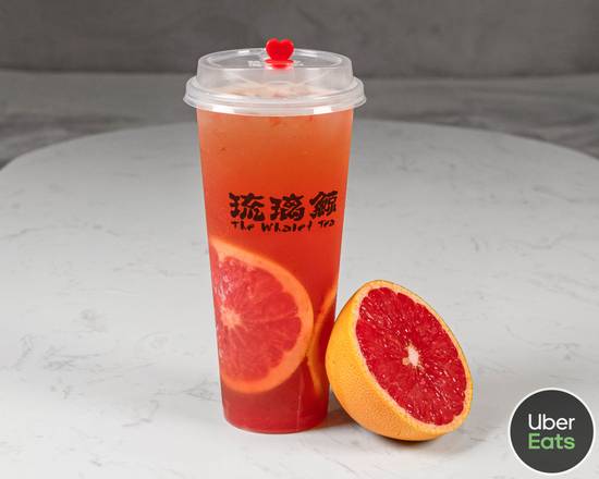 Order Grapefruit Fruit Tea (满分西柚) food online from The Whale Tea Milford store, Milford on bringmethat.com