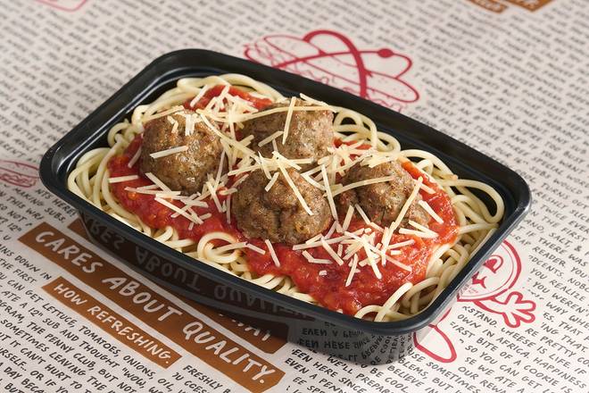 Order Spaghetti with Meatballs food online from Mr Goodcents Franchise Systems Inc store, Olathe on bringmethat.com