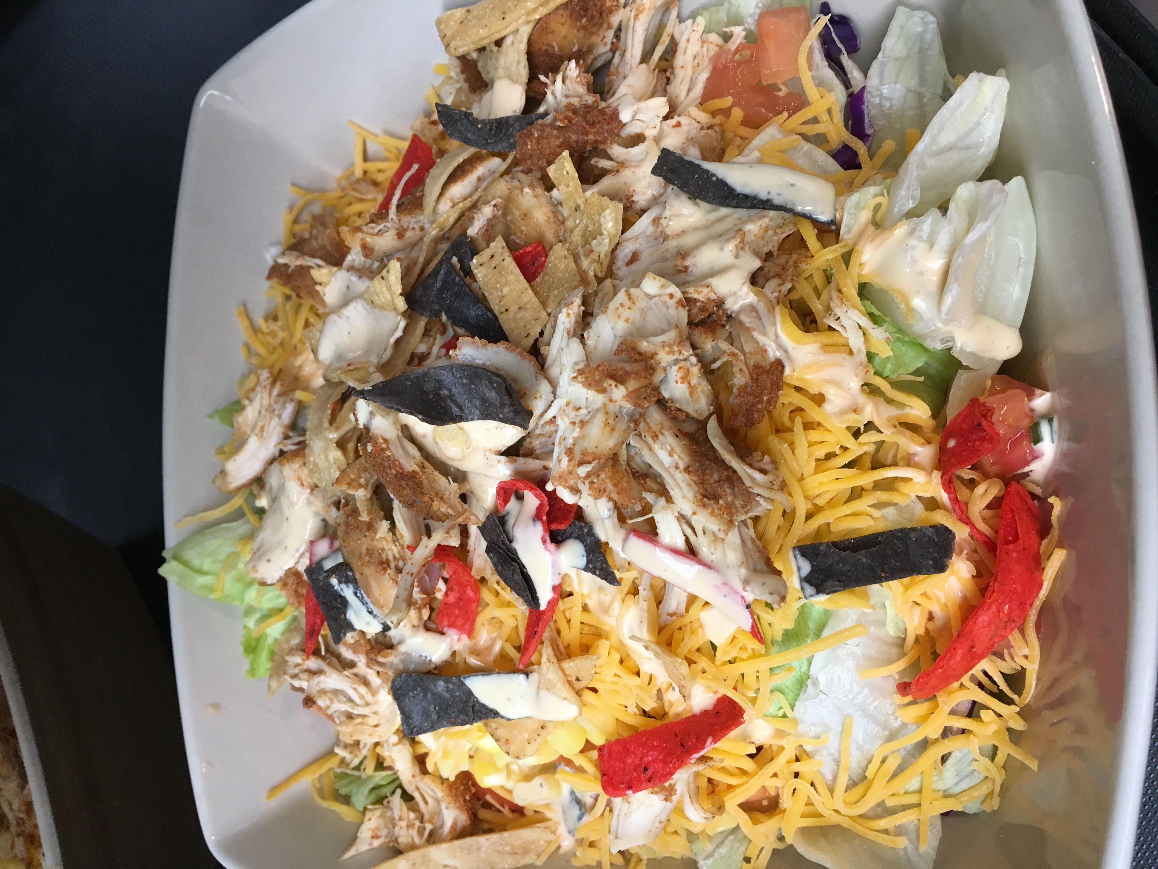 Order Smokey Southwest Chicken Varsity Salad food online from Woody Wing House store, Columbus on bringmethat.com