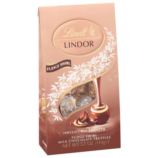 Order Lindt LINDOR Fudge Swirl Milk Chocolate Truffles, Chocolates with Smooth, Melting Truffle Center, 5.1 oz. Bag food online from Cvs store, UPLAND on bringmethat.com