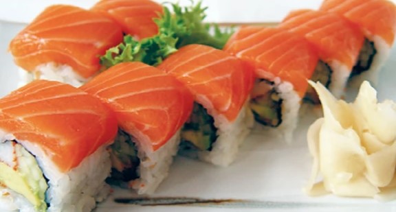 Order 109. Orange Roll food online from Maguro Sushi House store, Rochelle Park on bringmethat.com