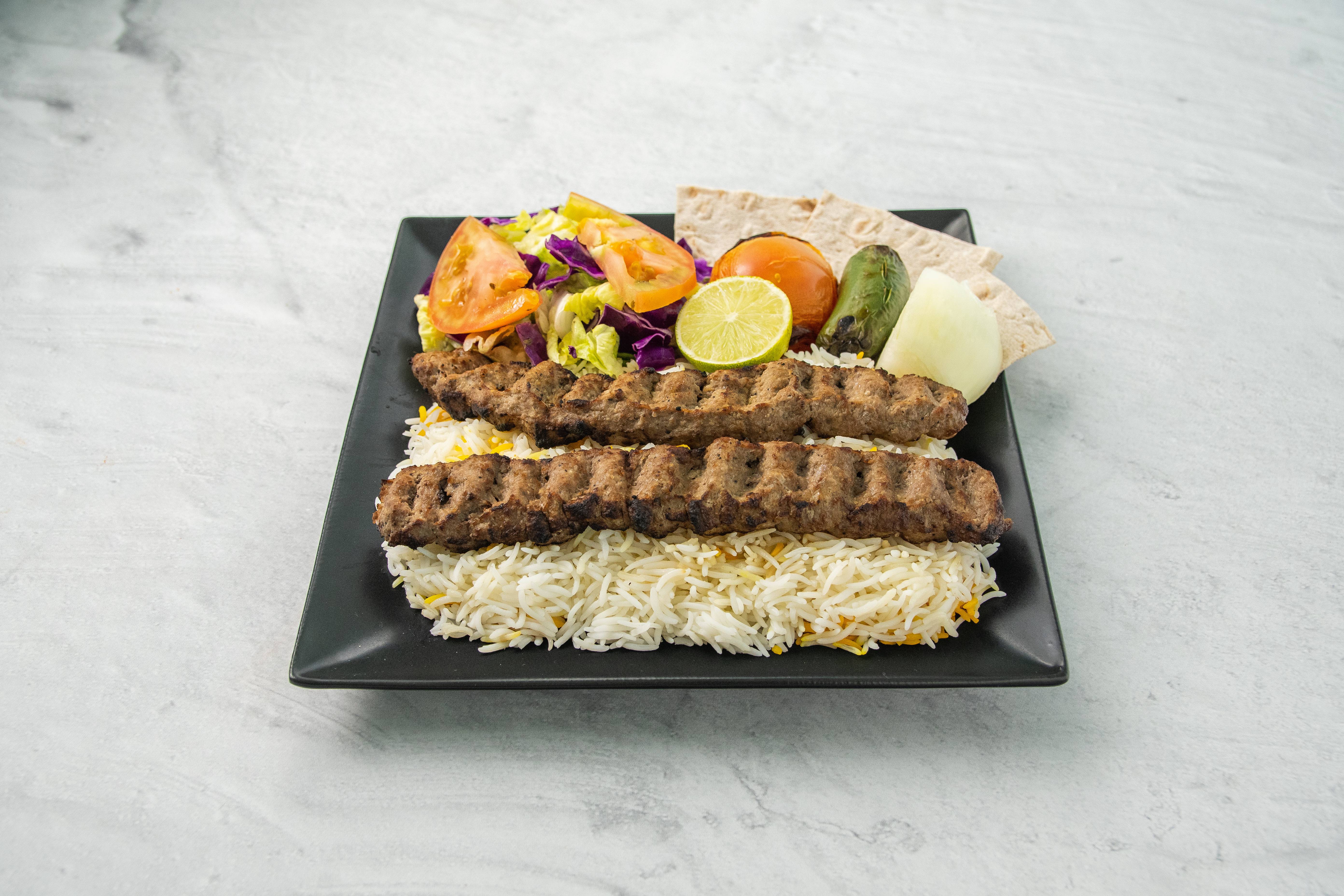 Order Kobideh Kabab food online from Farid Restaurant store, Los Angeles on bringmethat.com