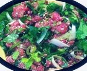 Order Raw Larb Beef Salad food online from King Thai Restaurant store, Saint Paul on bringmethat.com
