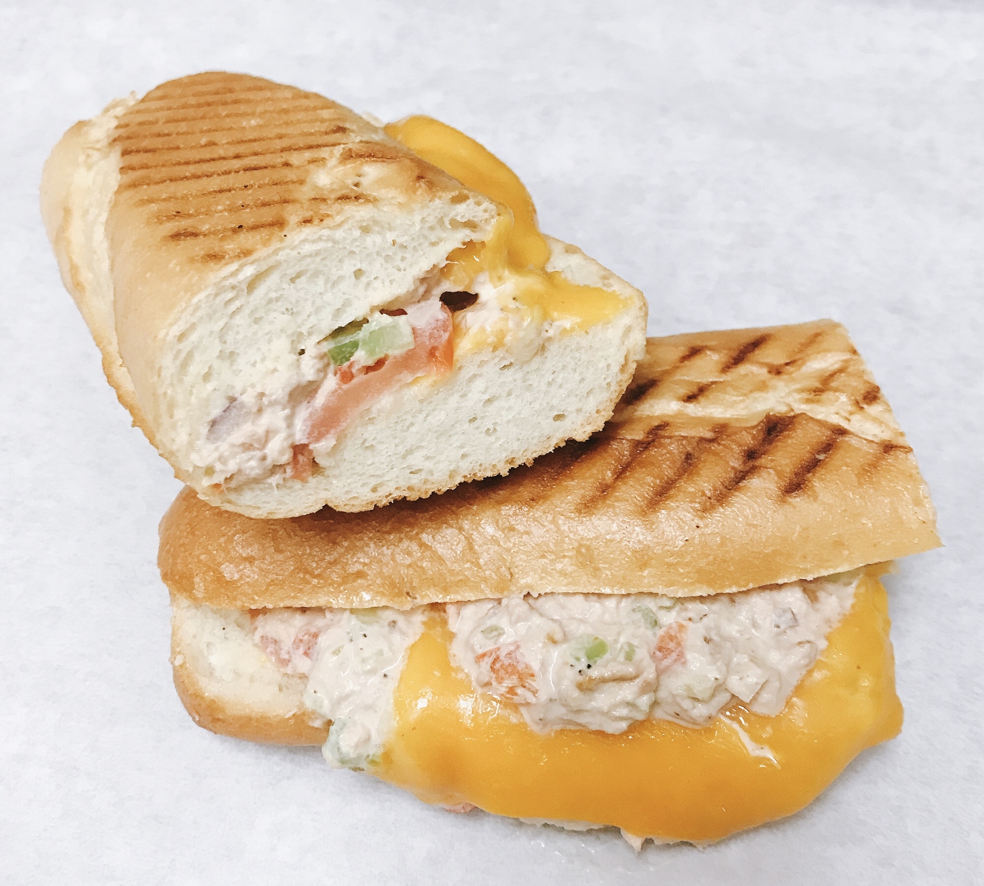 Order Hot Tuna Melt Sandwich food online from Le Diplomate Cafe store, Irvine on bringmethat.com
