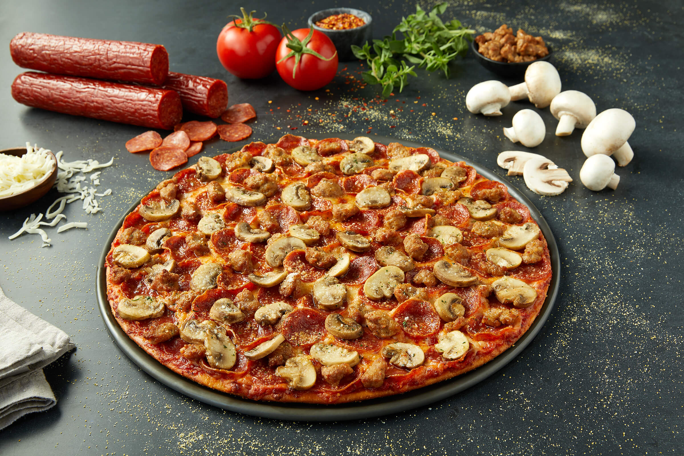 Order Classic Trio Pizza food online from Donatos Pizza store, Erie on bringmethat.com
