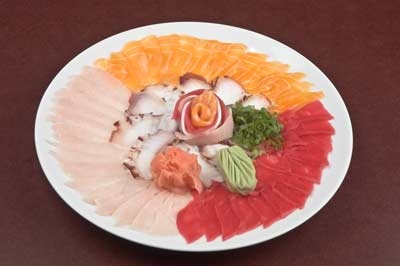 Order SASHIMI SAMPLER THIN SLICED food online from Sushi Zushi store, Dallas on bringmethat.com