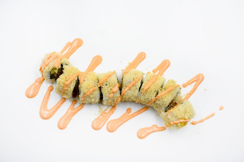 Order Calamari Crunch Roll food online from Sushi Freak store, Albuquerque on bringmethat.com