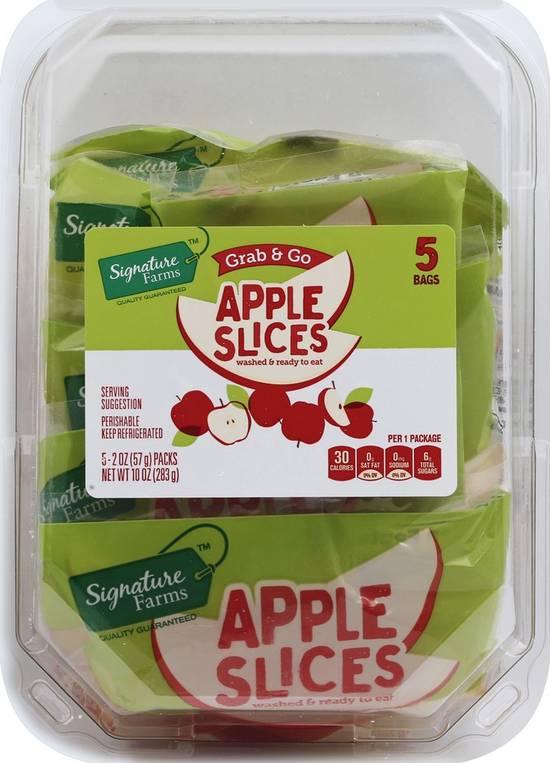 Order Signature Farms · Apple Slices (5 x 2 oz) food online from Albertsons Express store, Yuma on bringmethat.com